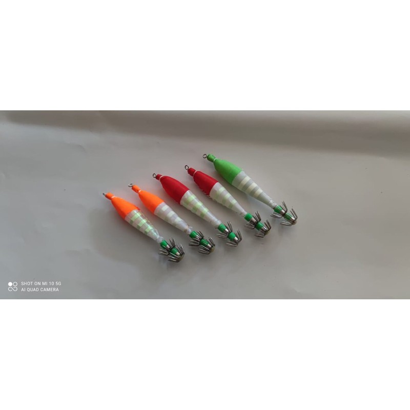 Lure Umpan Apollo Apolo Lis Squid Jig Umpan Cumi Tersedia Ukuran 1.5, 2.5, 4.0 Harga Per Pcs