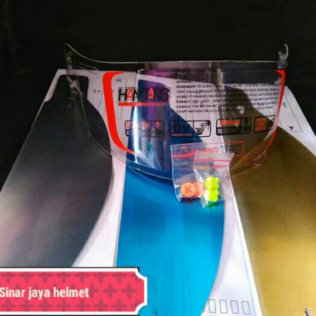 kaca flat visor helm kyt rc-7 r10 k2r mds viktory  plus tear off post(murah)