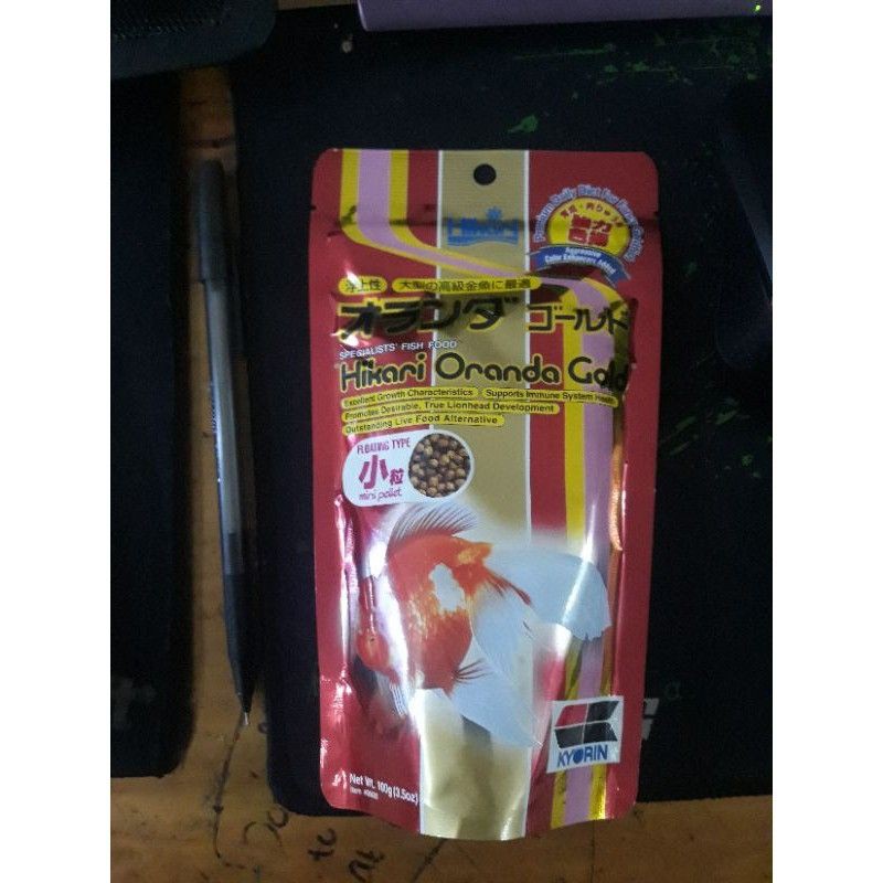 PAKAN MAKANAN IKAN KOKI IMPORT HIKARI ORANDA GOLD PELLET MINI 100GR FLOATING
