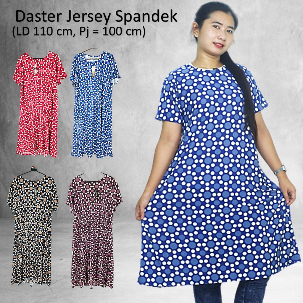 Daster Jumbo Bahan Jersey Spandek Premium