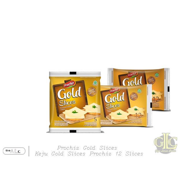 

Prochiz Gold Slices isi 12 lembar / Keju Slice / Keju Lembaran