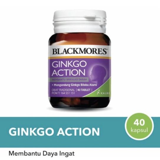 BlackmoresGinkgoActionGinkoForteBilobaIsi40Tablet