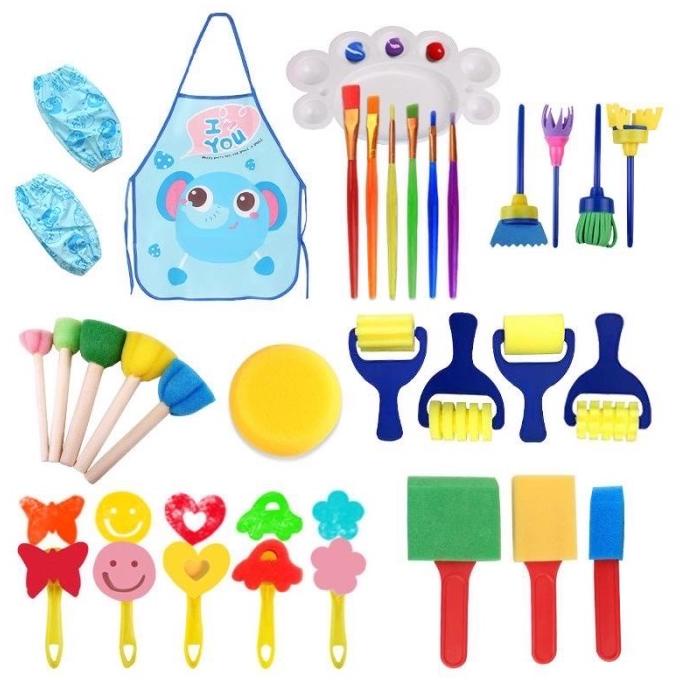 

Kids Painting Set Anak - Apron Melukis Anak, Kuas Melukis, Roll Lukis