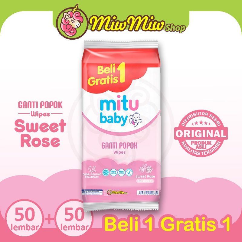 Tissue basah Mitu/Mamy Poko/Kodomo 50 +50