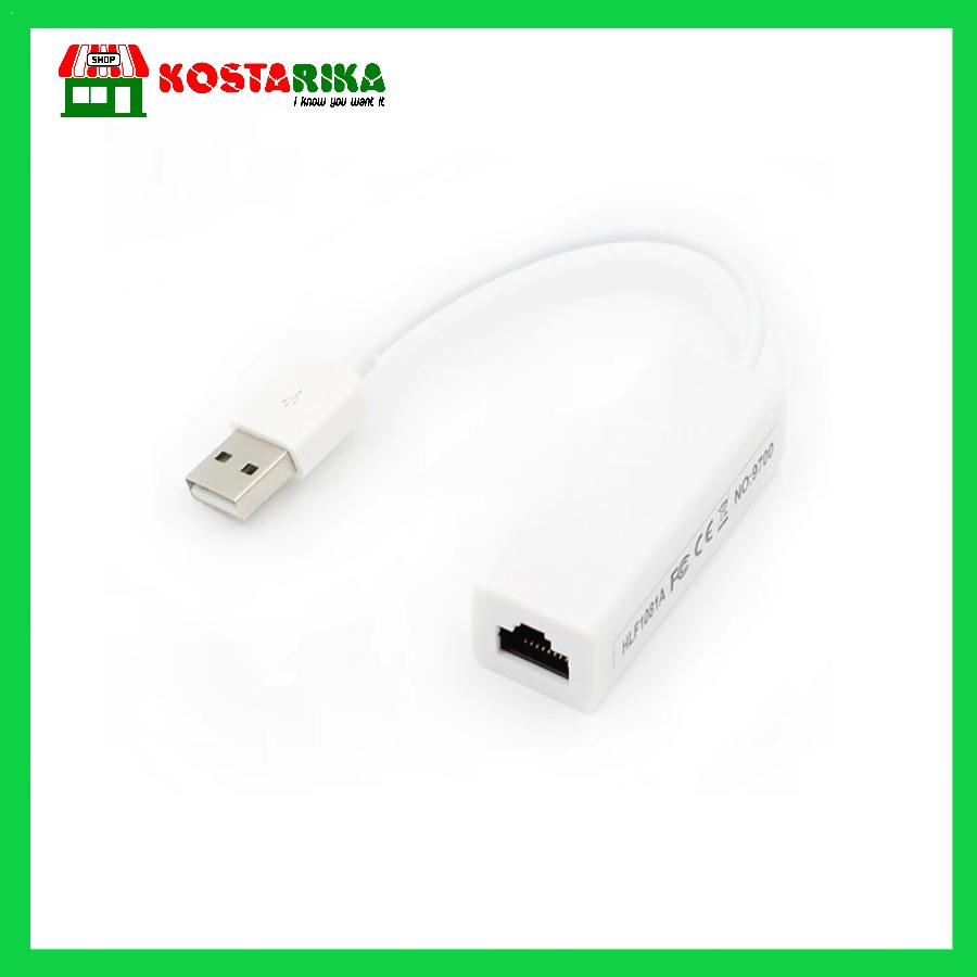 Converter Usb 2.0 to lan ethernet cable 100Mbps Konektor Usb To Internet rj45 Adapter