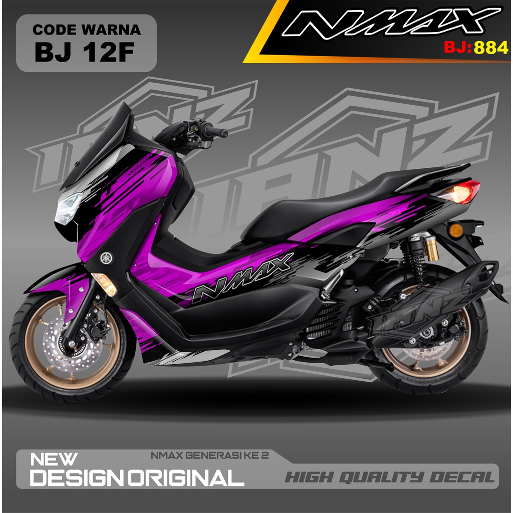 VARIASI STICKER NEW NMAX FULL BLOK BODI MOTOR / DECAL FULL BODY NMAX / DECAL STIKER FULL BODY NMAX / STIKER DECAL NMAX TERBARU