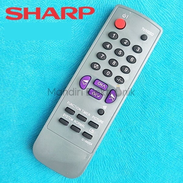 Remot TV Tabung merk Sharp - Remot TV Sharp 1342 - Remote Sharp Abu Abu TV Tabung