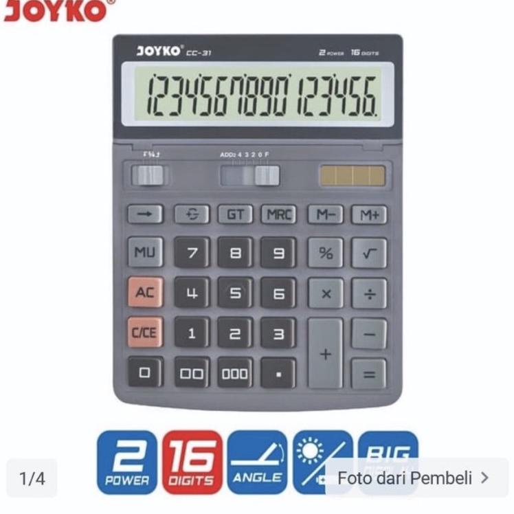 

Kualitas Bagus Calculator Joyko CC 31 Segera Dapatkan