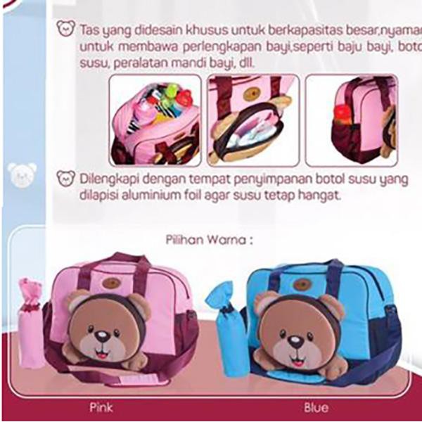 Baby 2 Go Tas Besar Medium Bear Series B2T1302 B2T1202 (Tersedia varian warna)