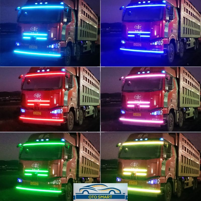 Lampu LED Strip Variasi Kaca Running Canter Net Light Strip 24 Volt Untuk Truck Bus 1.5M  2M 2.5M