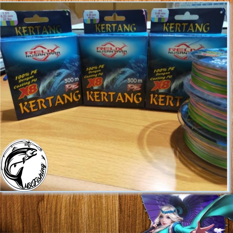 Senar PE Relix Nusantara Kertang X8 PE 1, 1.5, 3, 4
