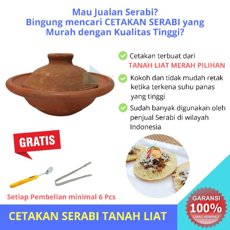 Cetakan Serabi Cetakan Surabi Tanah Liat Cetakan Serabi Merah