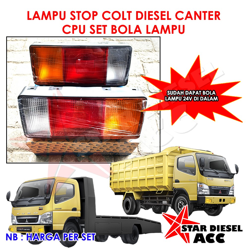 LAMPU REM PETAK TRUK LAMPU REM CANTER KUALITAS BAGUS SEPERTI ASLI LAMPU STOP KOMPLIT STOP LAMP CANTE