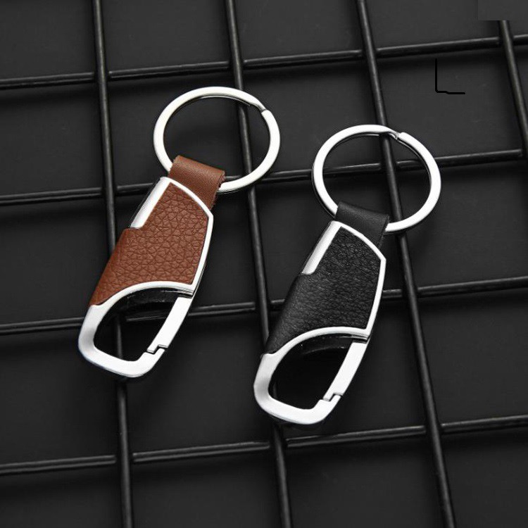 Kulit Logam Alloy Mobil Styling Car Keyring Keychain Gantungan Kunci Key Ring Aksesoris