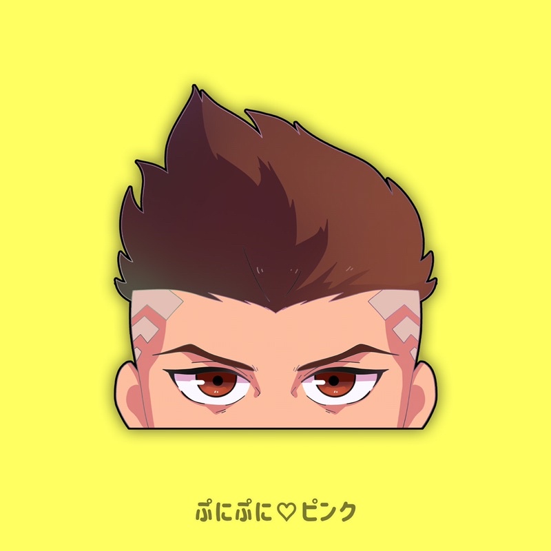 David Peeker | Cyberpunk: Edgerunners, Car Decal, Car Window Sticker, Peeking Sticker, JDM