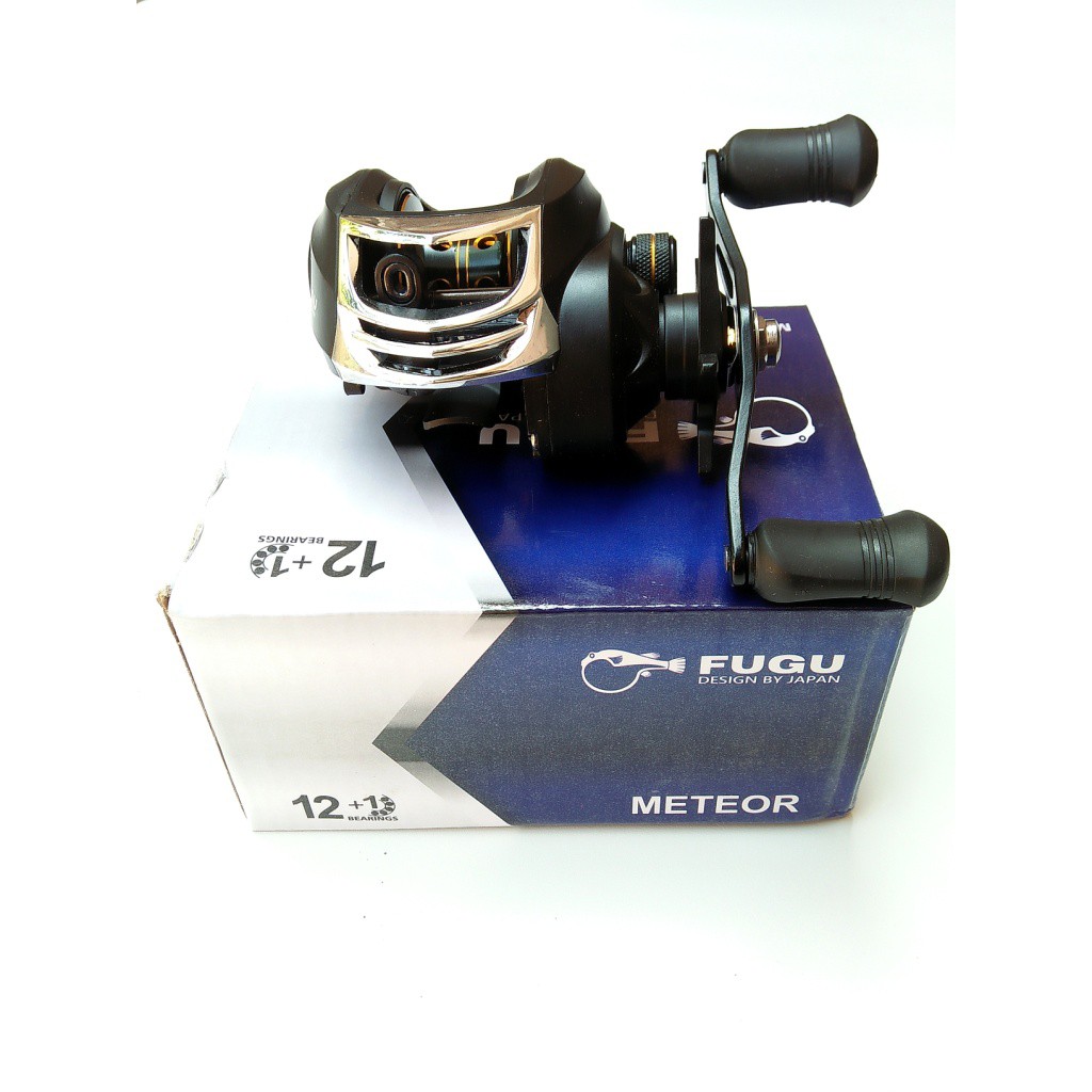 REEL BAITCASTING FUGU METEOR MURAH RELL BC 13 BB BAGUS