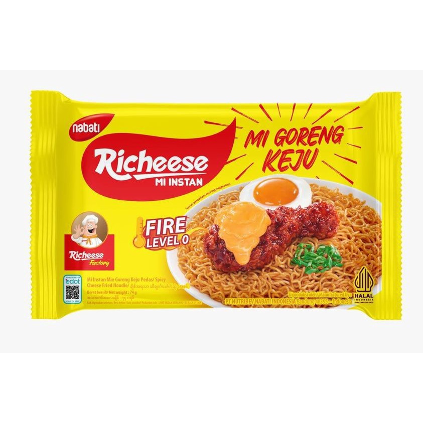 

Mie Goreng Richeese Keju Mie Instan Nabati Ready Stock Siap Kirim