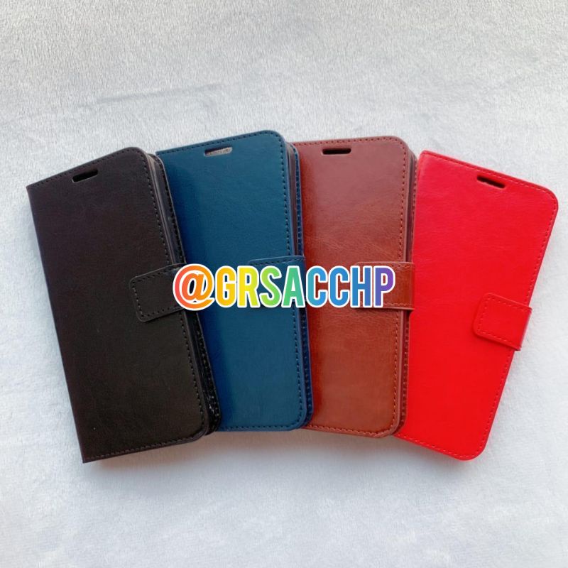 TERMURAH CASE FLIP KULIT SAMSUNG  J2, J2 PRIME, J7PRIME, A01 CORE, A2 CORE, A10, A10S, A20S, A11