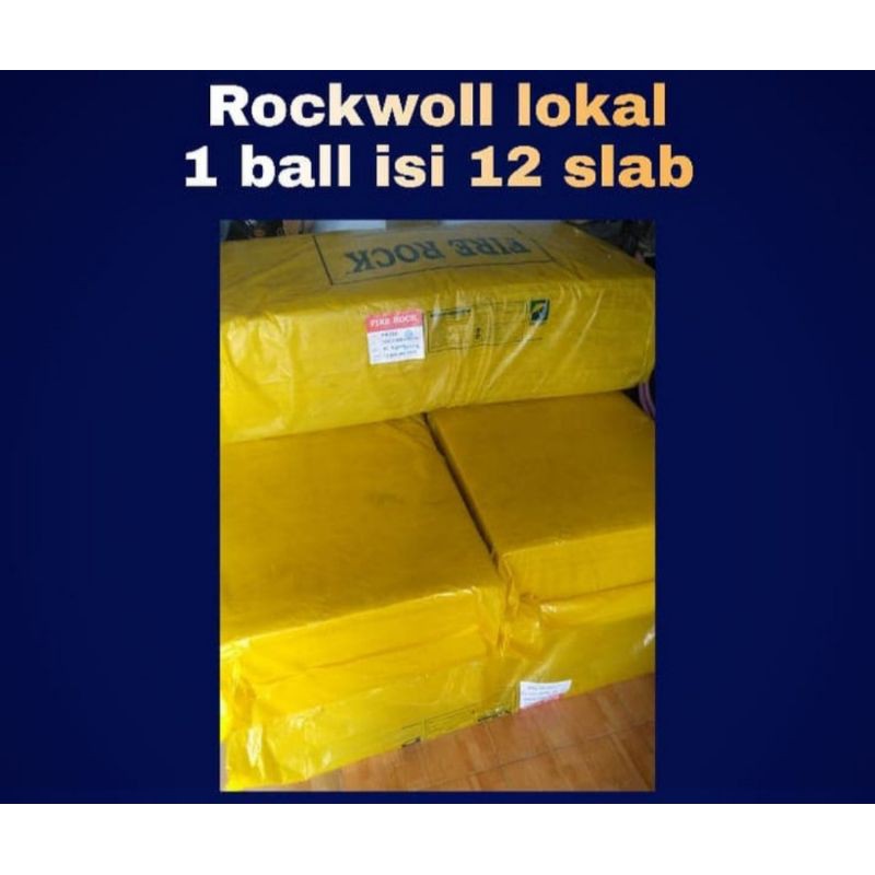 

Rockwool hidroponik fire rock lokal - 1 ball isi 12 lembar