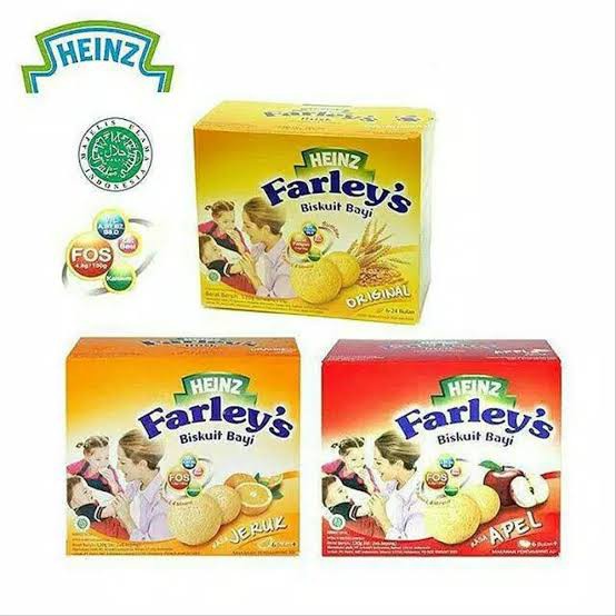 Heinz Farley's Biskuit Bayi umur 6-24 Bulan 120gr / Heinz Farley Biskuit