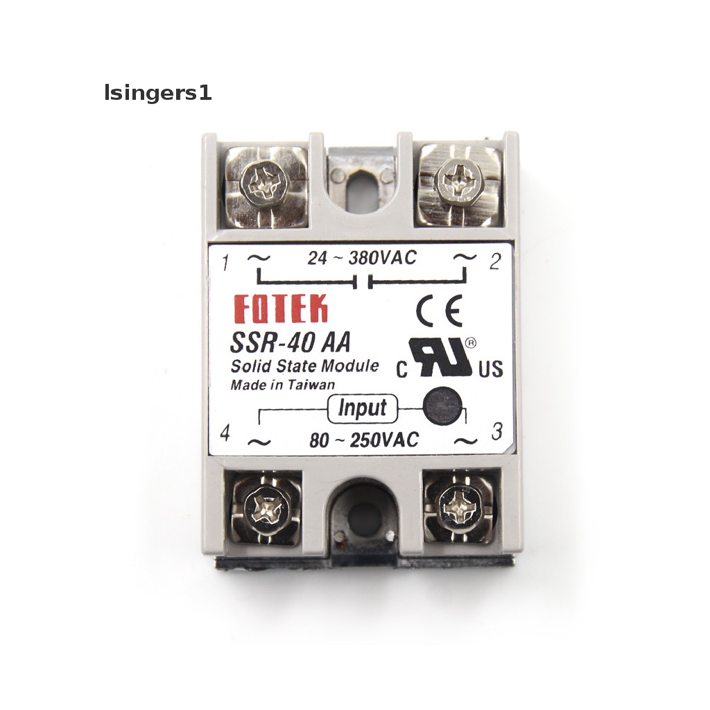 Lsingers1 relay solid state SSR-40AA-H 40A actually 80-250V AC TO 90-480V AC SSR 40A