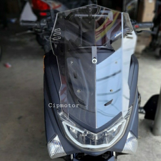 Visor windshield Nmax 2015 - 2019 tinggi 58 cm model Kathem - Clear