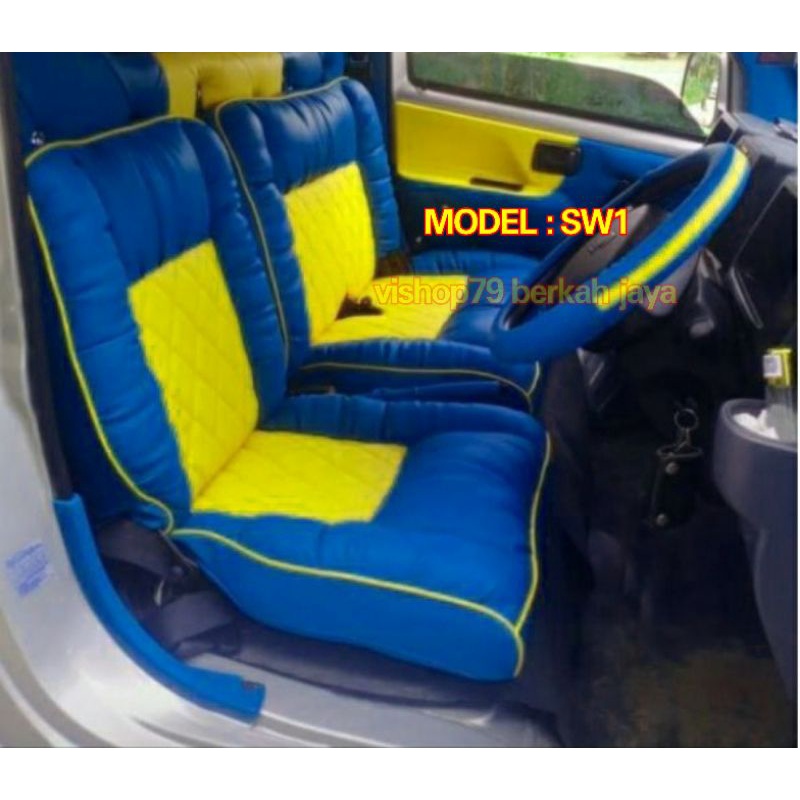Sarung jok bungkus jok daihatsu granmax grand max gran max pickup model sofa wajik N sofa full kerut