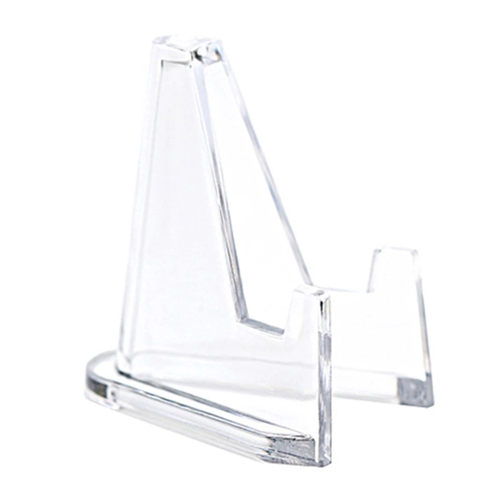 Stand Display Holder Medali Bentuk Segitiga Bahan Akrilik Transparan