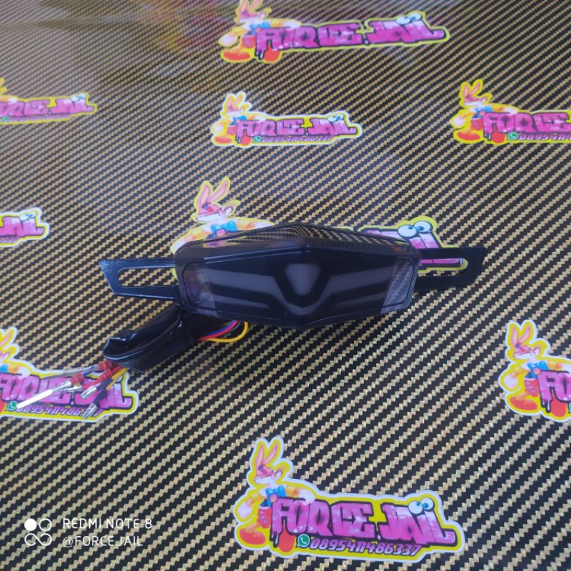 stop lamp led 3 in 1 cb rx king vixion crf klx c70 lampu belakang lampu bawah jok rx king