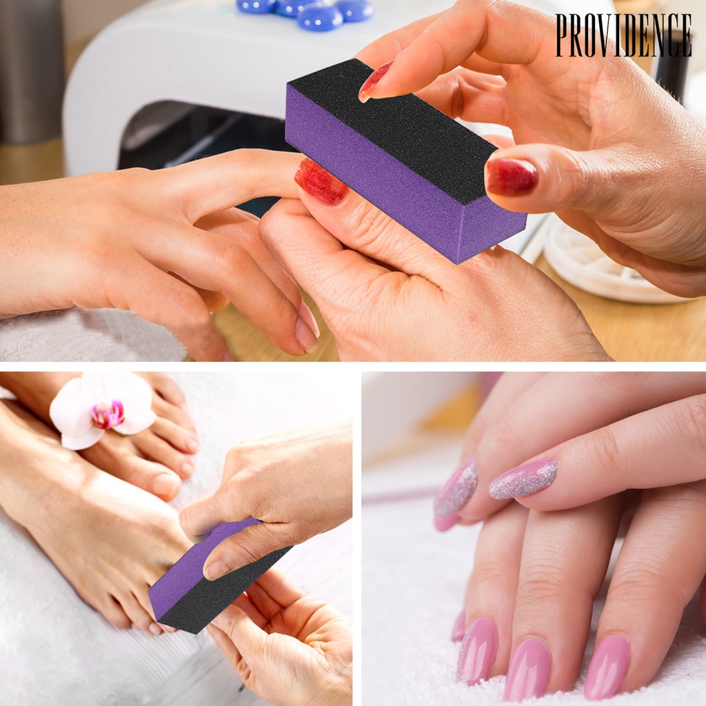 2 / 10 / 12 Pcs Alat Pengamplasan Blok Poles Kuku Multi Sisi Anti Abrasi Untuk Manicure Wanita