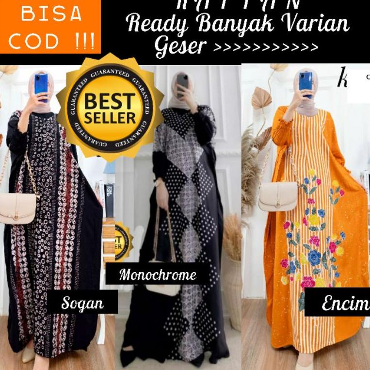 NEW ARRIVAL PROMO BISA COD KAFTAN HITAM PUTIH & SOGAN & ENCIM COLET WARNA FASHION PREMIUM OUTFIT MUS