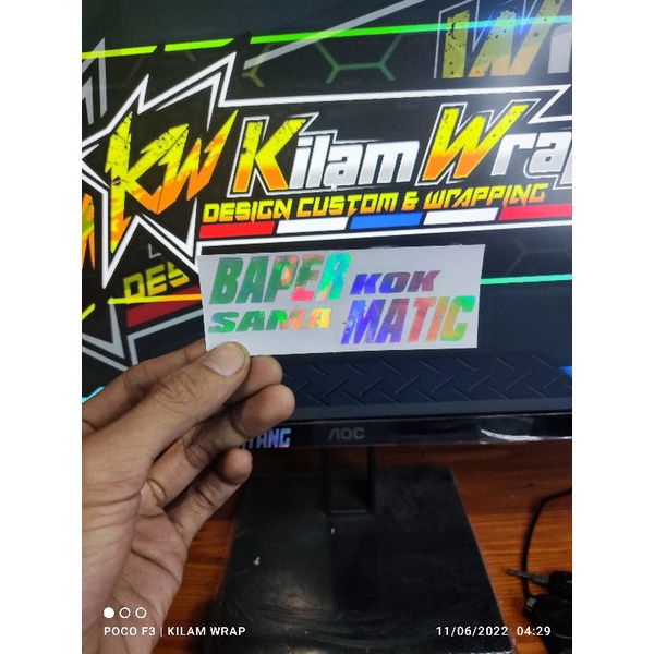

BAPER KOK SAMA MATIC CUTTING STIKER