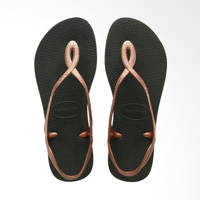 havaianas luna sandals olive rose gold