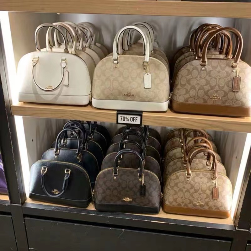 Coach Signature Mini Sierra Satchel coach hand bag shoulder bag Tas Wanita Vs12