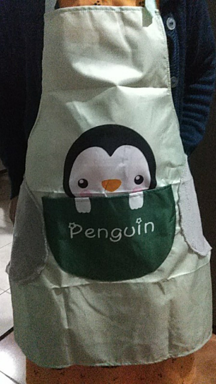 Apron Premium Anti Air Celemek Masak Multingsi Bl45