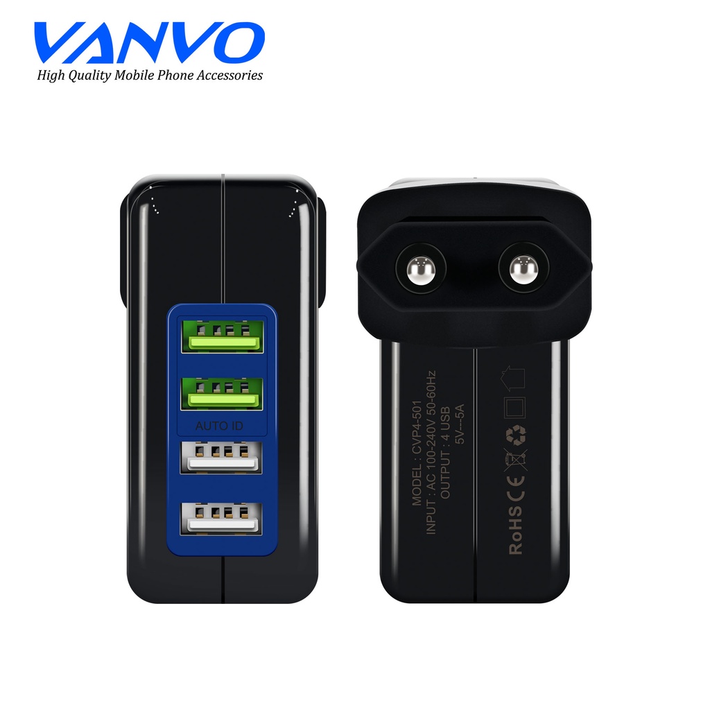 CHARGER VANVO CVP4-501 4 USB 5A