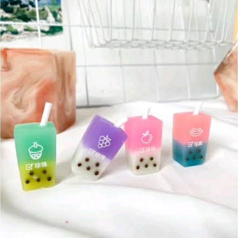 

Penghapus boba drink bubble tea eraser hapusan bentuk lucu unik karakter karet minuman bobba buah buahan alat tulis kantor sekolah setip stip teh pensil bolpen bolpoin eraser rubber mainan edukasi anak montessori stationary stationery