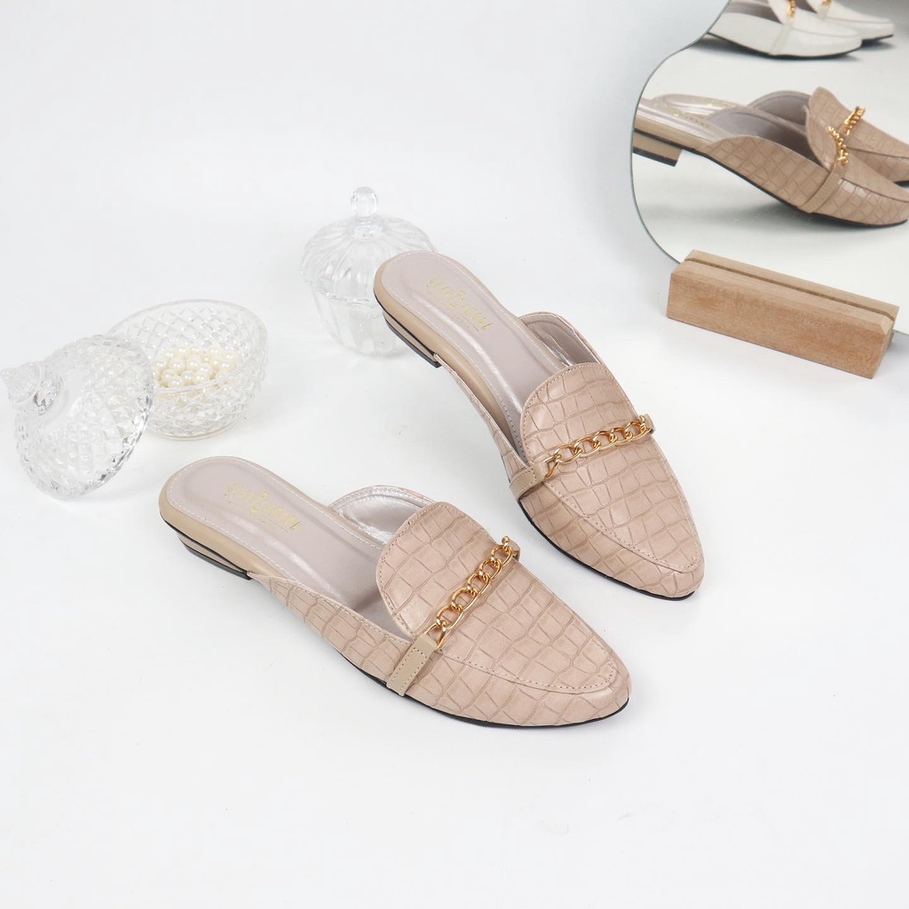 GLARISAMODA Fanya Mules Heels 3cm Croco