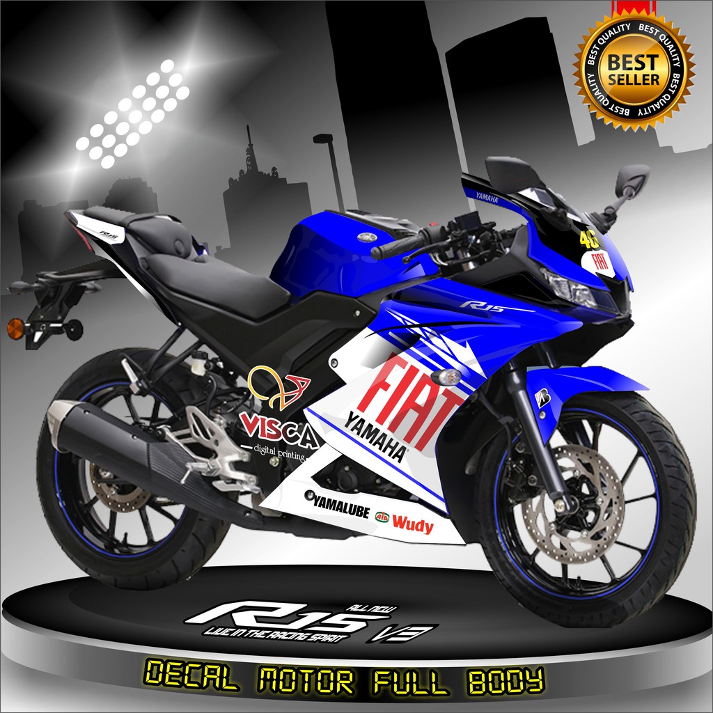 Decal R15 V3 Full Body Stiker R15 V3 Full Body Dekal R15 V3 FIAT