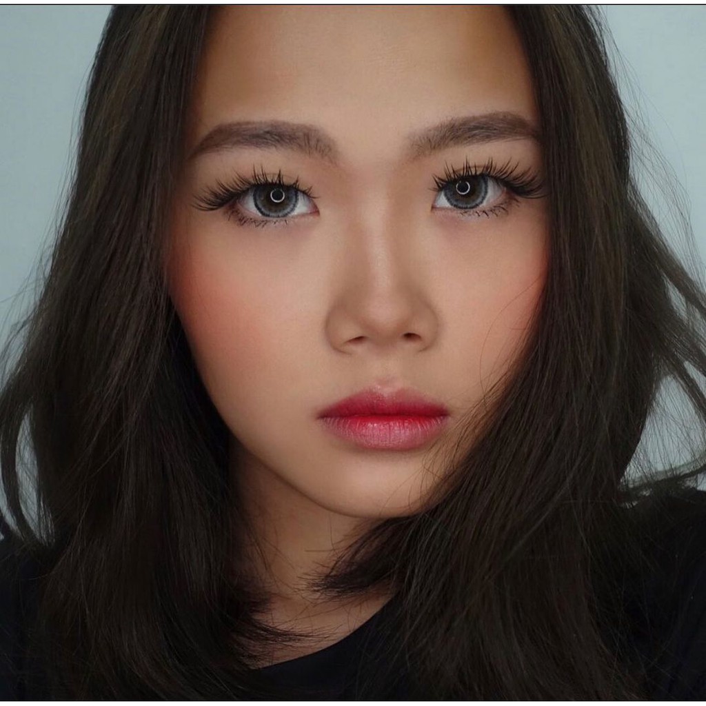 Softlens KOKO BLACK DIA 14.50mm NORMAL & MINUS STONE JET BLACK MARBLE GOTHIC (-0.25 S/D -3.00) MINES Lensa Kontak-STONE