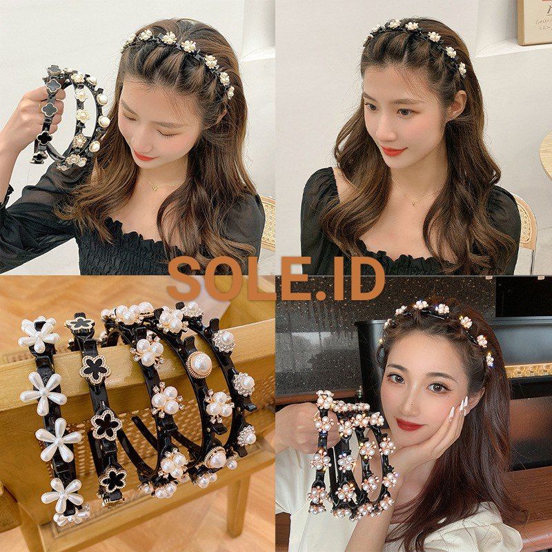 2in1 BANDO JEPIT RAMBUT FASHION KOREA