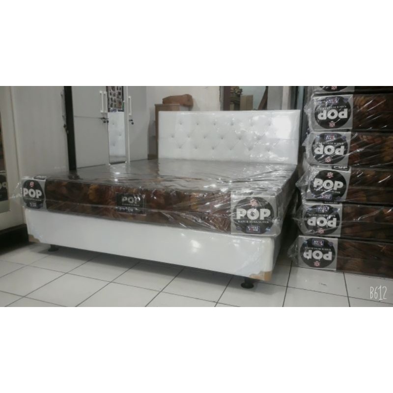 Paket Hemat Set Kasur Spring Bed,Lemari 4 Pintu & Meja Rias