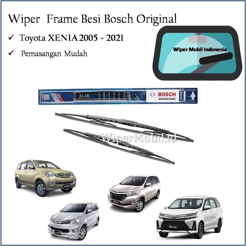 Wiper Kaca Mobil Daihatsu Xenia 2008 2009 2010 2011 2012 2013 2014 2015 2016 2017 2018 2019 Bosch