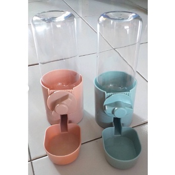 Kandang Hewan Botol Gantung/ Anjing Kucing Gantung Kandang Wadah Mangkuk Mangkok Air Minum Jepit Hanging Bottle /Botol Minum Gantung Anjing