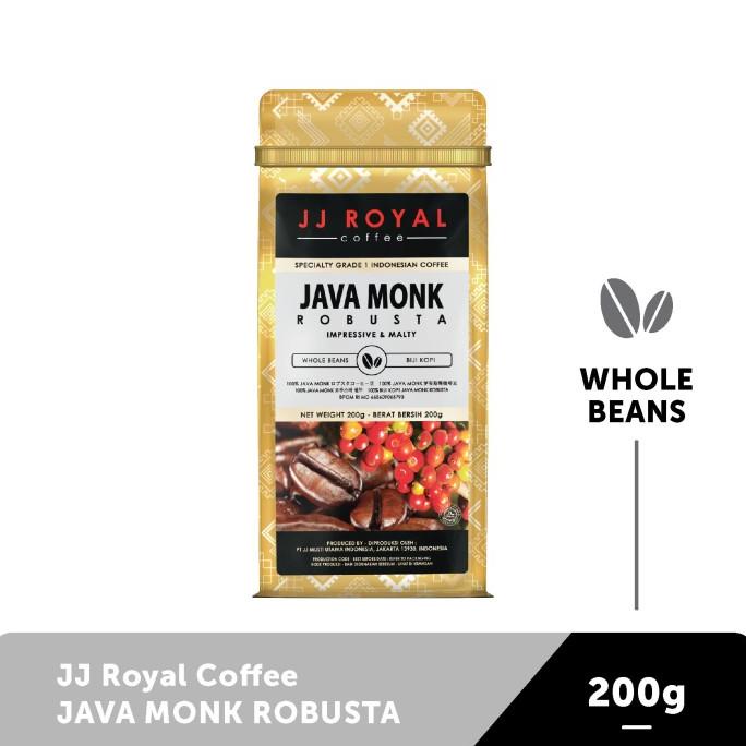 

[COD] Coffee/Kopi JJ Royal Java Monk Robusta Bean Bag 200g [COD]