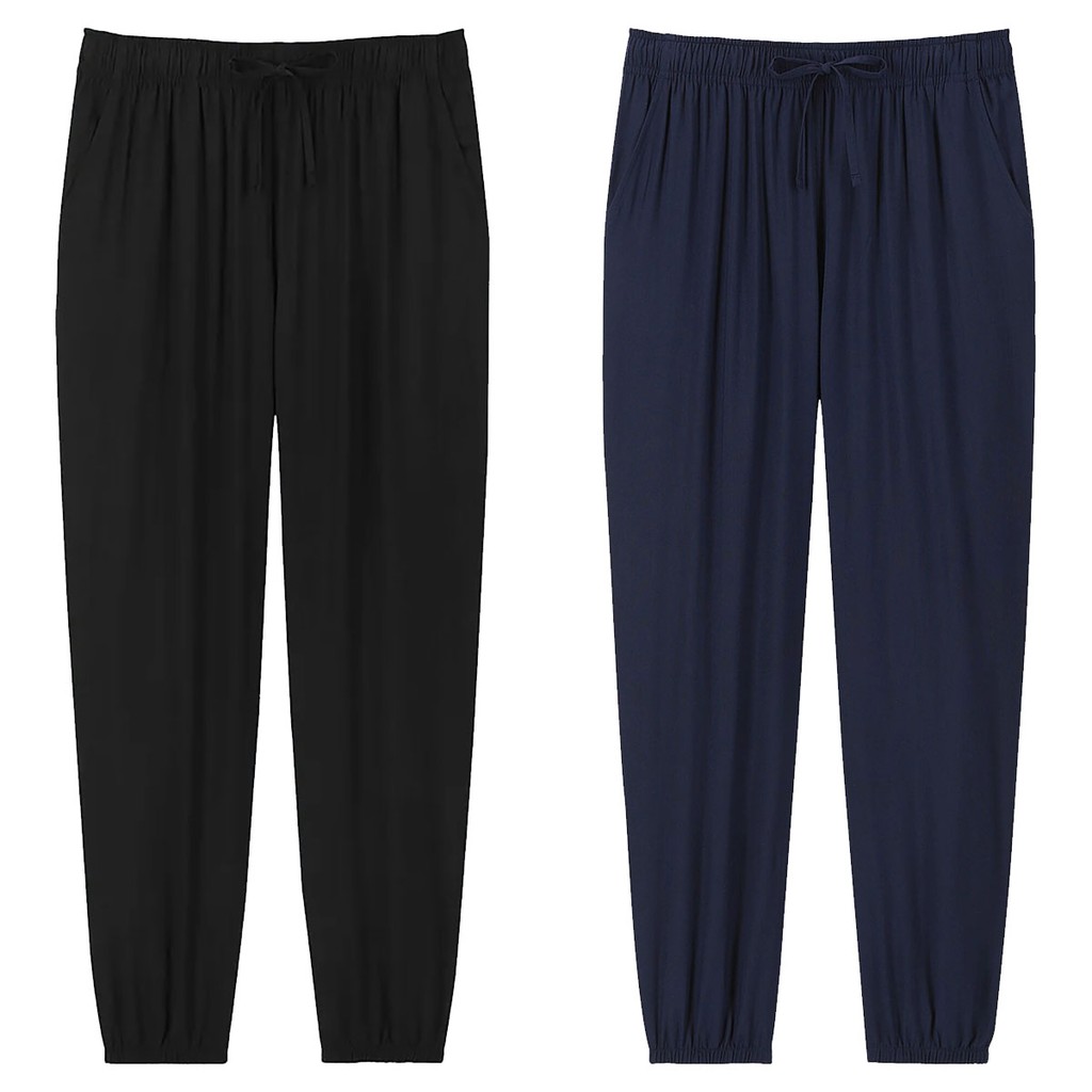 Image of Uniqlo Drape Jogger Pants Original Joger Wanita Polos #1