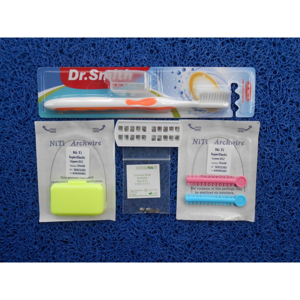 Paket Behel Permanen Bracket Aegis Tipe Mini Roth Plus Sikat Ortho Dr.Smith