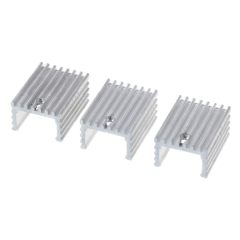 Bt 10pcs 20x15x10MM Aluminium TO-220 Heatsink Ke 220 Heat Sink Transistor Radiator TO220 Pendingin Cooling Pad