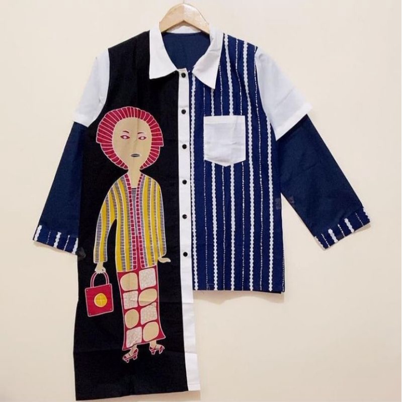 Blouse Bu Tejo Batik Asli Solo Dengan Bahan Katun Halus Cocok Untuk Seragaman Kantor Dan Keluarga