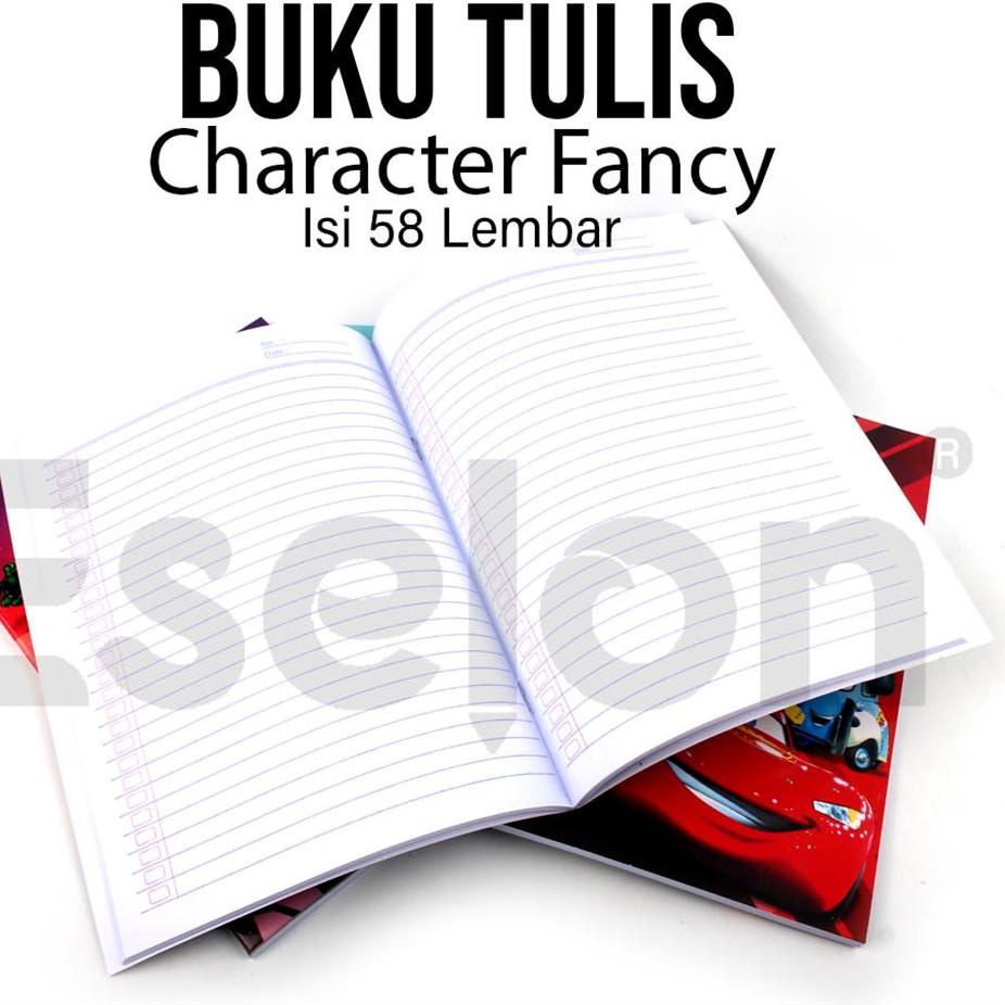 

10pcs Buku Tulis Fancy SP Bergaris Kwarto 58lbr /1pack Buku ,.